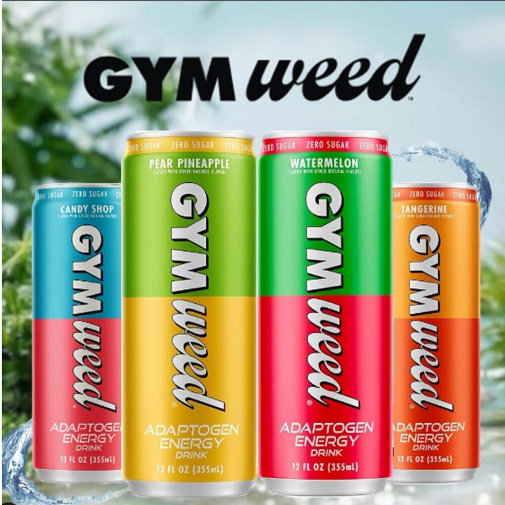 Gym Weed Adaptogens Energy Drink 12oz. Can